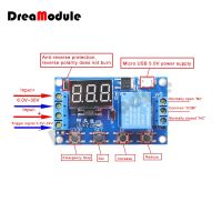 ไมโคร Usb รีเลย์ควบคุมการปิดสวิตช์ควบคุมวงจรจับเวลาระบบอัตโนมัติ5V จอแสดงผลแอลอีดี Dc 6-30V โมดูลรีเลย์เวลา6V 9V 12V 24V