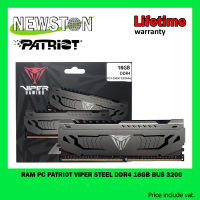 RAM PC PATRIOT VIPER STEEL DDR4 16GB 8x2 BUS 3200