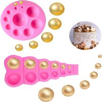 【CW】 Fondant Silicone Mold Chocolate Round Mould Half Decoration