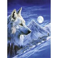 GATYZTORY DIY Paints By Numbers Wolf Animal For Adults 40x50CM Art Pictures Decorative Oil Picture Artcraft On Canvas