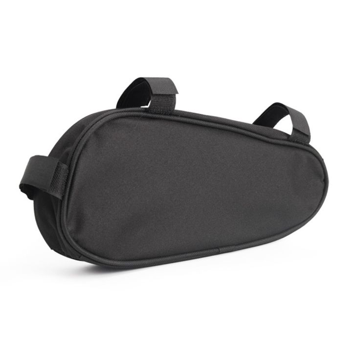 คลังสินค้าพร้อม-จักรยานสีดำกรอบกระเป๋าทรงกระบอกใส่ด้านหน้ากระเป๋าผ้าออกซ์ฟอร์ดกระเป๋าเก็บของ1ชิ้น2023ใหม่