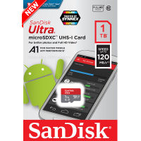 Sandisk Ultra microSDXC Class10 A1 1TB อ่าน 120MB/s (SDSQUA4-1T00-GN6MN) Memory เมมโมรี่การ์ด การ์ด กล้องติดรถยนต์ กล้องวงจรปิด กล้องหน้ารถ แท็บเล็ต โทรศัพท์ สมาร์ทโฟน