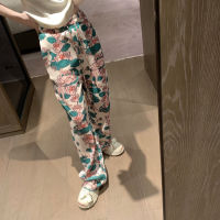 New Straight Print Casual Pants Thin Cool Pants