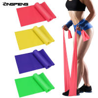 Yoga Pilates Elastic Resistance Band Exercise Fitness Belt Training Elastic Exercise Fitness 150cm Natural Rubber Home Gym