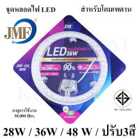 JMF แผงไฟ แผงไฟแม่เหล็ก แผ่นซิป หลอดเพดาน LED 28W 36W 48W 60W 72W เปลี่ยนได้ 3 แสง(เฉพาะบางขนาด) สําหรับเปลี่ยนโคมไฟเพดาน มี มอก. ติดตั้งง่ายมาก