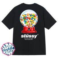 เสื้อยืดแขนสั้น คอกลม พิมพ์ลาย Stussy GUMBALL Bubble Gum Gacha แฟชั่นสตรีท สไตล์อเมริกัน