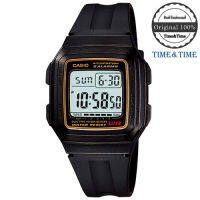 Time&amp;Time Casio Standard นาฬิกาข้อมือผู้ชาย สีดำ สายเรซิ่น รุ่น F-201WA-9ADF