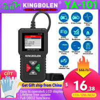 KINGBOLEN YA101 OBDII EOBD Auto Code Reader Automotive OBD2 Scanner full OBDII function PK CR3001 AD310 Car Diagnostic Tool