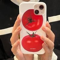 Japan Korea Cute Tomato Pattern Silicone Soft Phone Case For IPhone 12 11 13 14 Pro XR X XS Max 7 8 Plus Protective Back Cover