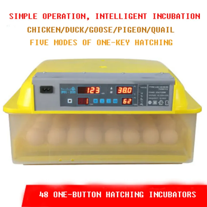 12V/220V 9/12/16/30/36/64/120 Eggs Incubator Digital Automatic Egg