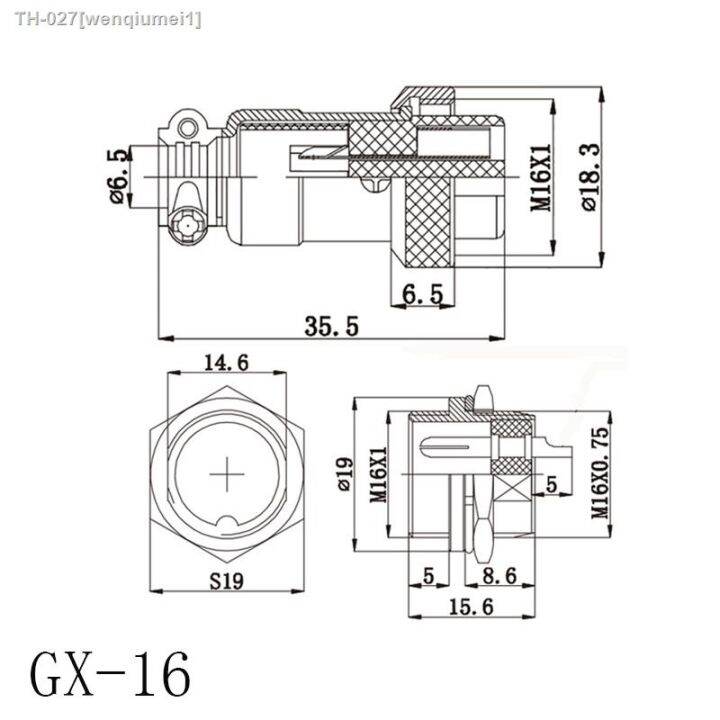 1pcs-gx16-2-3-4-5-6-7-8-pin-16mm-socket-plug-aviation-connector-gx-16-male-female-circular-aviation-wire-panel-connectors