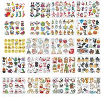 DIY Resin Diamonds Painting Stickers Kit Cartoon Animal PVC Stickers Paint By Numbers Gem Art Sticker Childrens Indoor Toys