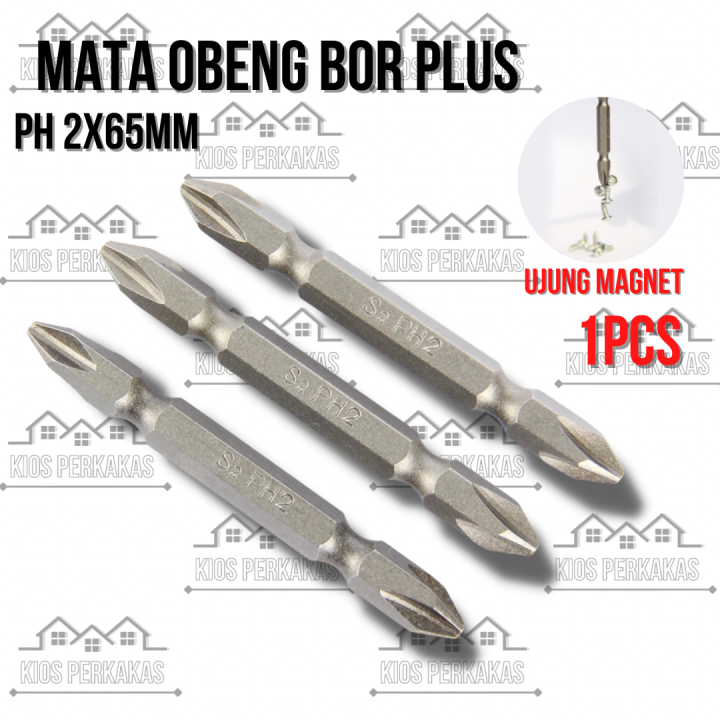 Mata Obeng Angin Magnet Mata Obeng Bor Plus Mata Obeng Gypsum Ph X Mm Screwdriver Bits With