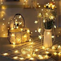 ☁☂ 10/20/40 LED Star Light String Twinkle Garlands USB or Battery Powered Christmas Lamp Holiday Party Wedding Decor Fairy Lights