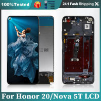 Original สำหรับ Honor 20จอแสดงผล LCD สำหรับ Nova 5T Touch Screen Digitizer สำหรับ YAL-L21 YAL-L61A YAL-L71A LCD เปลี่ยน