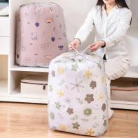 Durable Quilt Storage Bag Foldable Cute Cartoon Print Comforter Storage Bag Blanket Storage Bag Quilt Organizer