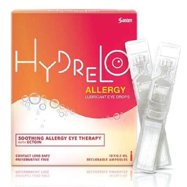 HYDRELO Allergy Lubricant Eye Drop with Ectoin (10x0.5ml) EXP9/2024 Lazada