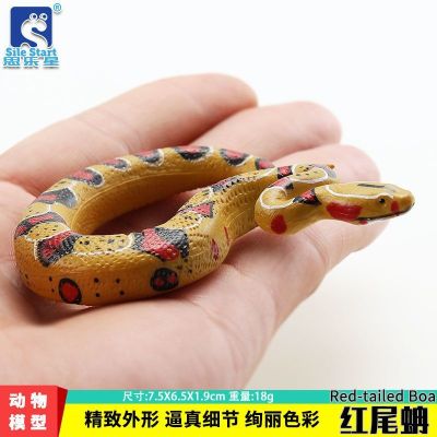 Solid simulation model of animal toys reptiles suit children cobra gold python emperor python ball pythons