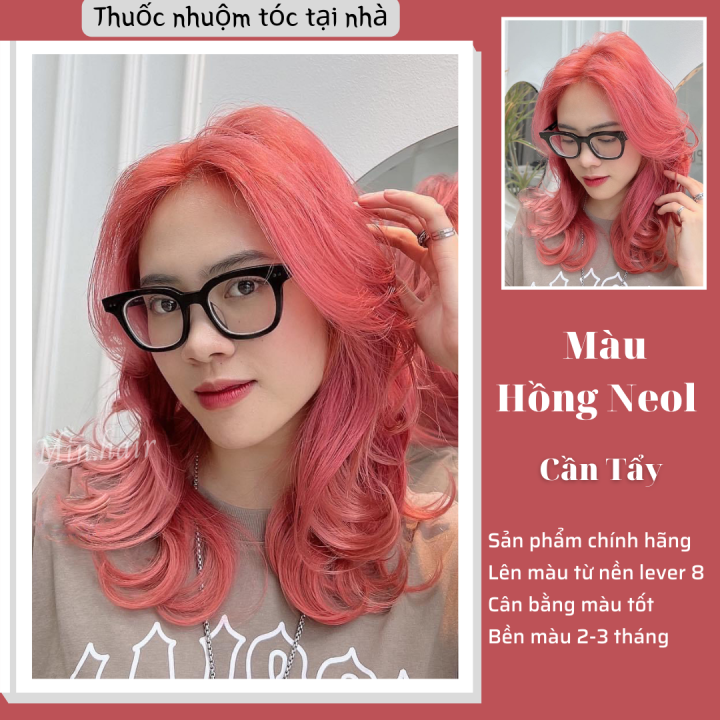 Thuốc nhuộm tóc Hồng Neol sẽ mang đến cho bạn một sắc hồng tươi sáng, đầy sức sống và hạnh phúc. Với màu tóc này, bạn sẽ đầy tự tin và tràn đầy năng lượng. Hãy xem hình ảnh liên quan để cảm nhận sự nữ tính và quyến rũ của màu hồng tuyệt đẹp này.