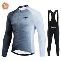 ◄☸ Cycling Jersey Winter Thermal Fleece Bicycle Clothing Long Sleeve Set - Winter - Aliexpress