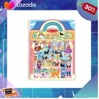 [ เสริมสร้างพัฒนาการสมอง เกมครอบครัว ] Melissa &amp; Doug Puffy Reusa e Sticker Set Pet Place (ห่วง) .ของเล่นเสริมทักษะ เกมฝึกสมอง.