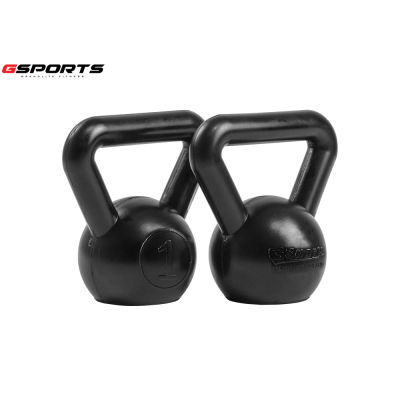 GSports ดัมเคตเทิลเบลสีดำ 1 kg แพ็คคู่ Kettlebell Black 1kg x 2