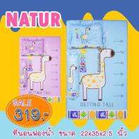 NATUR ที่นอนฟองน้ำ  ขนาด 22 x 35 x 2.5 นิ้ว