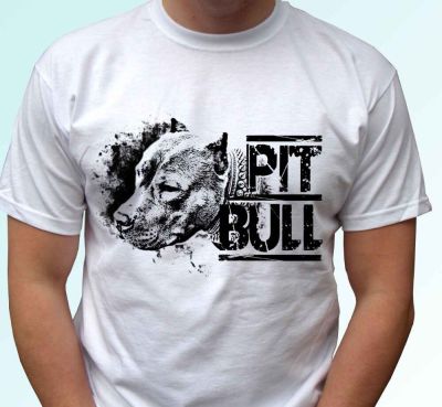 Pria T Shirt Mode Pakaian Lucu Kasual Lengan Pendek Pitbull - Dog T Shirt Pit Bull Top Tee Desain-Kaus Pria Uniseks S-4XL-5XL-6XL