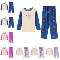 Kids Pajama Kids Polyester Nightie Cartoon Unisex Kids Pajamas Boys Pajama Set Night Dress Sleepwear Suit for Boy