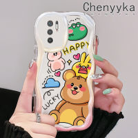 เคส Chenyyka สำหรับ Xiaomi POCO M3 Pro 4G M3 Pro 5G Redmi Note 10 5G Note 10T Note 10 Pro Max เคสตุ๊กตาการ์ตูนน่ารักเคสโทรศัพท์โปร่งใสขอบหมีเนื้อครีมใหม่ซิลิโคนนิ่มกันกระแทกป้องกันเลนส์กล้องเคสใส