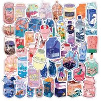 50PCS INS Style Cute Drink Cartoon Stickers Laptop Guitar Luggage Fridge Waterproof Graffiti Sticker Decal