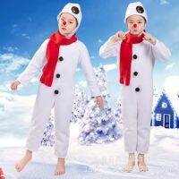 fangfashion3 ชุดสโนว์แมน snow man ผ้าสำลีเนื้อดี นุ่ม ละมุน พร้อมผ้าพันคอและหมวก รุ่น A278