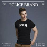 Police Bodysize เสื้อยืด ทรง Slim fit พอดีตัว สีขาว,ดำ,เทา ใส่ได้ทั้งผู้ชาย/ผู้หญิง (รหัส : F604)