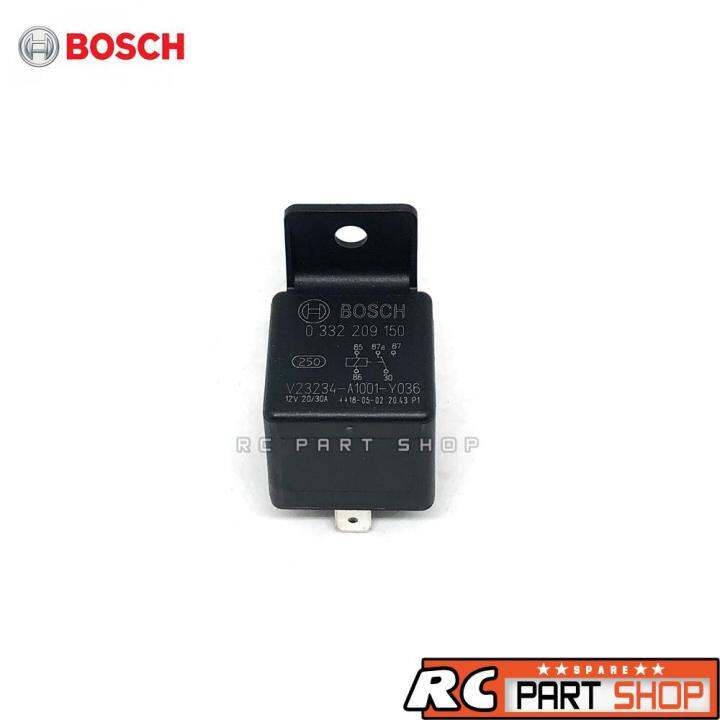 รีเลย์-bosch-แท้-2-หน้า-87a-12v-20-30a-5-ขา-พร้อมปลั๊กเสียบอย่างดี