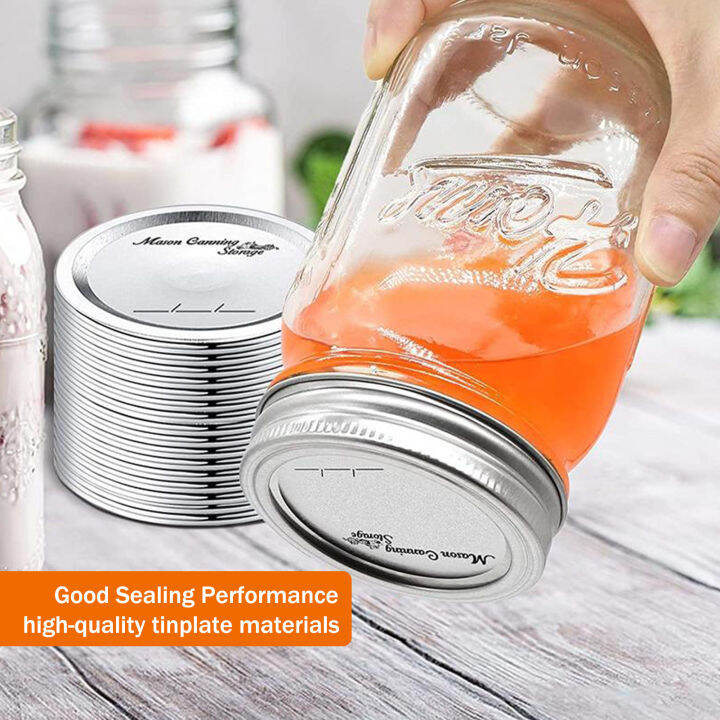 100pcs-glass-stickjar-ฝาปิด-mason-ฝาขวดแยกฝาครอบ-tinplate-mason-jar-canning-lids-ปากกว้าง-canning-lids