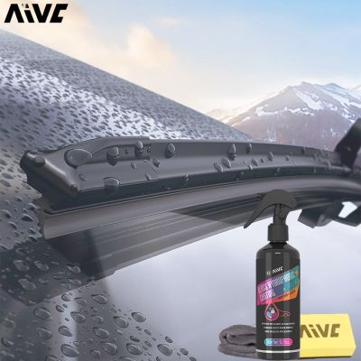 กระจกเคลือบกันน้ำหน้าต่างรถ AIVC สารป้องกันฝนสเปรย์ป้องกันกระจกมองหลังน้ำกระจกรถยนต์ขัดรายละเอียด S39
