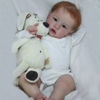 hot！【DT】❂☎  50cm Saskia Bebe Reborn With Rooted Hair Soft Lifelike Real Baby Dolls muñecas rebon