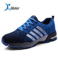 Breathable Running Shoes Men Lightweight Non-slip Sneakers Comfort Uni Jogging Sport Shoes Walking Blue Zapatillas Siez 35-47