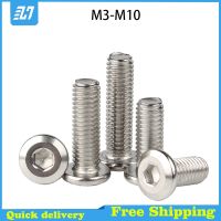 Large Flat Hex Hexagon Socket Head Allen Furniture Rivet Screw Connector Joint Bolt 304 Stainless Steel M3 M4 M5 M6 M8 M10