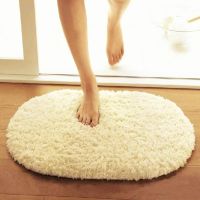 【YF】❇►  30x50cm Fluffy Round Rug Carpets for Room Faux Fur Floor Rugs Bedroom Shaggy Area Doormat