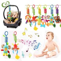 Cute Baby Hanging Rattles Toys Newborn Crib Toys Car Seat Stroller Toys Colorful Animal Bell Soft Baby Sensory Rattles Toys YJN