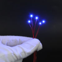 100Pcs Wired Led SMD Lamp 0402 0603 0805 1206 0201 LED Pre-Soldered Micro Litz Leads Wires 20cm For Railway Landscape Lighting