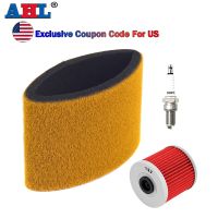 Motorcycle Air Filter Intake Cleaner &amp; Oil Filter &amp; Ignition Spark Plug For KAWASAKI KLF250 Bayou 250 2003 KLF220 KLF300 220 300