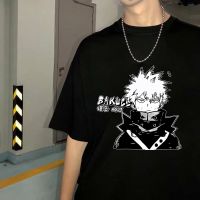 แฟชั่นเสื้อยืดMy Hero Academia Bakugouพิมพ์เสื้อยืดแขนสั้นเสื้อยืดTops S-5XL