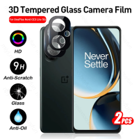 กระจกเทมเปอร์โค้ง3D 1-2ชิ้นสำหรับ OnePlus Nord CE 3 Lite CE3 Lite 3 Lite CE3lite กล้อง2023 5G ป้องกันหน้าจอเลนส์ฟิล์มกระจกป้องกันเต็มจอเคสสำหรับ One Plus Nord CE3 Lite