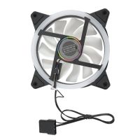 Computer PC RGB Color-Changing Symphony LED Light Case Fans LED Computer Cooler Computer Cooling Fan(Double-Aperture RGB Color Change)