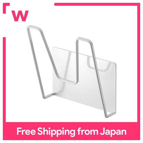 Yamazaki Magnet Pot Lid Holder White Approx. W13.5XD7XH14cm Tower