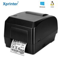 เครื่องพิมพ์สติ๊กเกอร์บาร์โค้ดเครื่องพิมพ์ส่งความร้อน Xprinter พร้อมริบบิ้นใช้สำหรับล้างฉลากจัดส่งสินค้าเครื่องหมายเครื่องประดับป้าย304Dpi