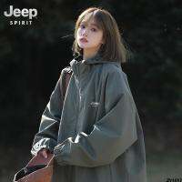 เสื้อแจ็คเก็ตแบรนด์แฟชั่นรุ่นใหม่กันน้ำกลางแจ้งด้านบนแบบบาง JEEP คนตัวเล็ก 2023 ผู้หญิงปีนเขาฤดูใบไม้ผลิและฤดูใบไม้ร่วง