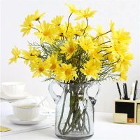 【DT】 hot  New 3 Fork/bunch Artificial Dutch Daisy Simulation Flower Wedding Party Decoration Flower DIY Home Christmas Decor Fake Flowers